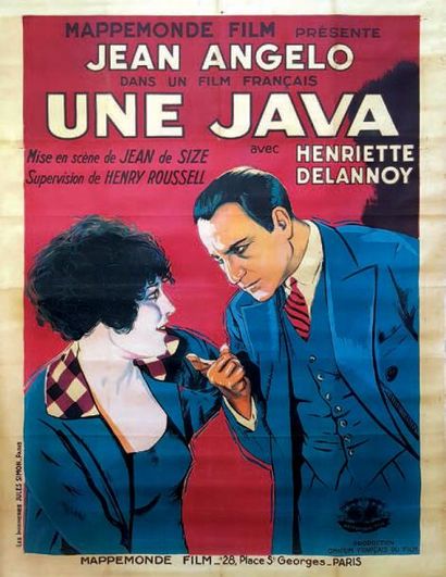 null UNE JAVA ROUSSEL Henry - 1928
Française - 120x160cm Jules Simon - Entoilage...