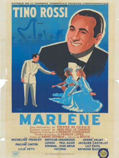null MARLENE DE HERAIN Pierre - 1948 LEVE - Française - 120x160cm - Cinémato
Affiche...