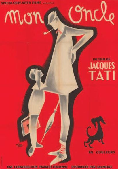 null MON ONCLE TATI Jacques - 1958
ETAIX - Française - 120x160cmSaint-Martin - Affiche...