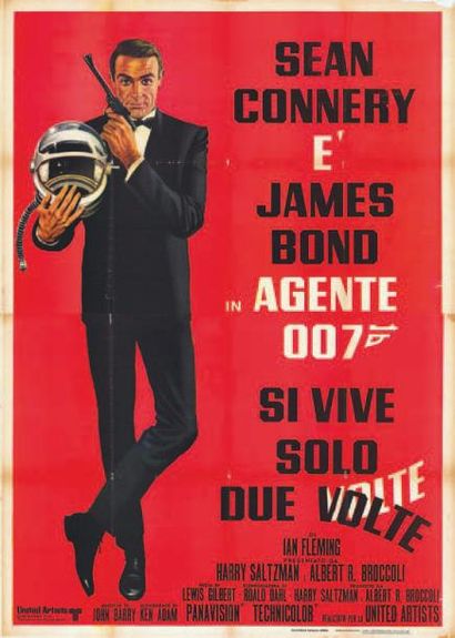 null YOU ONLY LIVE TWICE GILBERT Lewis - 1967
Italienne - 140x200cm Affiche pliée...