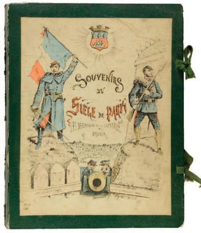 null 1870 - 3 ALBUMS DRANER L'Armée française en campagne 31 planches. Papier cassant,...