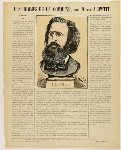 null LES HOMMES DE LA COMMUNE 13 estampes et textes par ALFRED LE PETIT. On y ajoute...