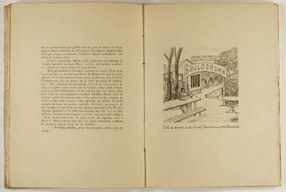 null LES FORTIFS - 40 LITHOGRAPHIES Texte de André Warnod et lithographies de Serge...