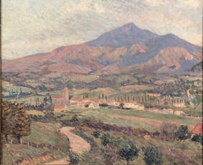 Gabriel ROBY (1878-1917) Paysage du Lot, 1902
Huile sur toile
Signée et datée en...