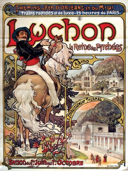 Luchon MUCHA La Reine des Pyrénées. Casino....