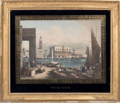 Sigismond HIMELY Vue de Venise prise de la douane
Paris, Basset, [circa 1840].
37...