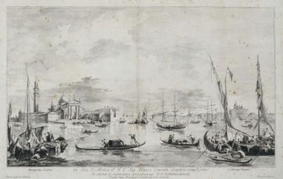 GUARDI Francesco Prospectus insulae S. Georgii Majoris
Venise, [circa 1775].
40 x...