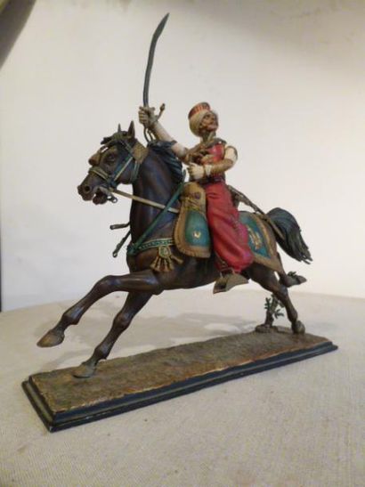 Charles Conrad Officier Mameluks à cheval. Figurine de 90mm diffusée par Le CIMIER....