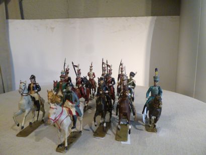 null 1er Empire. France. Lanciers Polonais

(6 cavaliers), Napoléon à cheval, Murat,...