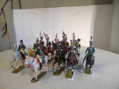 null 1er Empire. France. Lanciers Polonais

(6 cavaliers), Napoléon à cheval, Murat,...