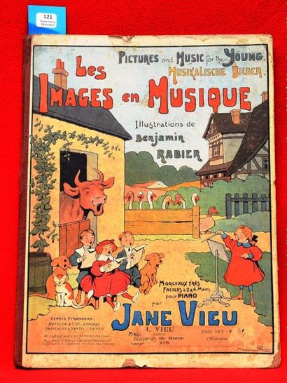 null «Les images en Musique».
Editions Maurice et Jane Vieu, 1908. Album cartonné...