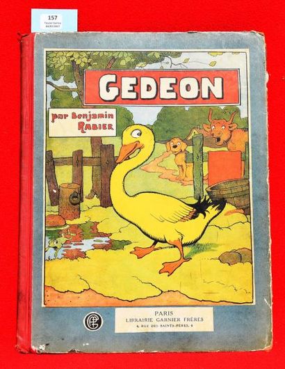 null «Gédéon» (+ Roudoudou).
Librairie Garnier 1930. Album in-4° cartonné dos toilé...
