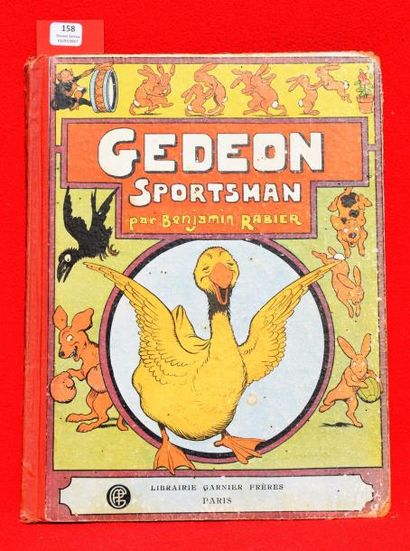 null «Gédéon Sportman».
Librairie Garnier 1929. Album in-4° cartonné dos toilé rouge....
