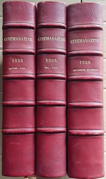 null CINE MAGAZINE 1926 3 volumes reliés en très bon état