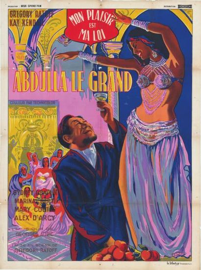 null ABDULLA LE GRAND RATOFF Gregory - 1956
Affiche pliée en bon état
Ressortie ...