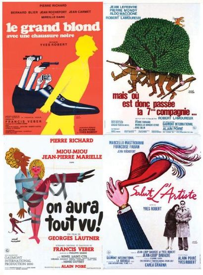 null 7 AFFICHES PAR Hervé MORVAN 7 affiches 60x80cm, pliées en très bon état: On...