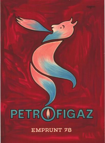 SAVIGNAC PETROFIGAZ Affiche roulée en très bon état Imprimerie Lalande
120x160cm
SAVIGNAC...