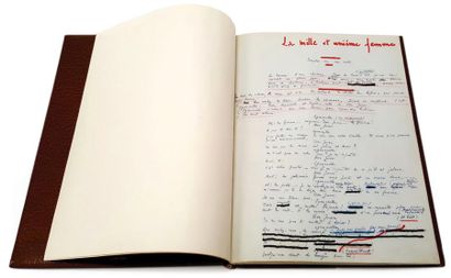 Marcel ACHARD (1899-1974) La 999e Femme
Précieux manuscrit autographe (avec certains...