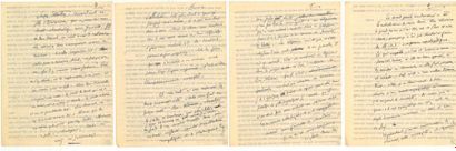 Henri de Montherlant Malatesta
Manuscrit autographe, 3 pages in-4 (sans date, mais...