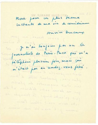 Henri de Montherlant Malatesta
Manuscrit autographe, 3 pages in-4 (sans date, mais...