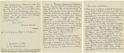 Adolphe BROCHARD Manuscrit autographe "Hommage à Sacha Guitry" écrit en 1940 par...