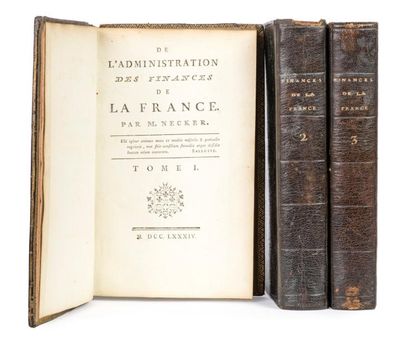 null NECKER: De l'administration des finances de la France. Paris 1784. E.O. Trois...