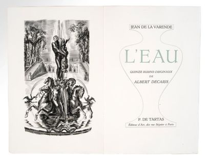 (DECARIS Albert) LA VARENDE Jean de L'eau. Pierre de Tartas éditeur Paris 1953. E.O....