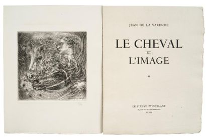 LA VARENDE Jean de Le cheval et son image. Ed. Le euve étincelant Paris 1947. E.O....