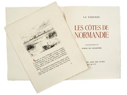 (LEZARDIERE Aymar de) LA VARENDE Jean de Les côtes de Normandie. Société des amis...