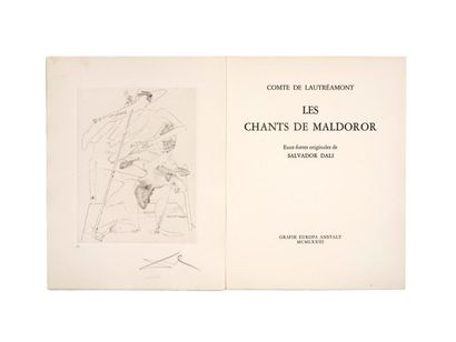 (DALI Salvador) Comte de LAUTREAMONT Les chants de Maldoror. Grafik Europa Anstalt...