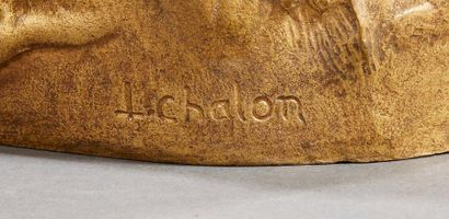 Louis CHALON (1866-1940) Danseuse à la pieuvre
Sculpture en bronze à patine dorée.
Signée...