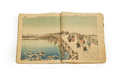 JAPON - XIXE SIÈCLE 3 albums japonais, dont un volume par Hokusai, Manga, volume...