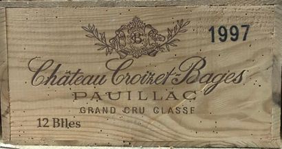  Bordeaux - Pauillac 12 bouteilles- Château Croizes Bages 1997 (CBO)