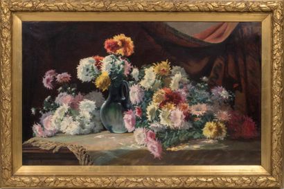 Paul MARTIGNON (XIX-XXème siècle) Nature morte aux fleurs
Huile sur toile, signée...