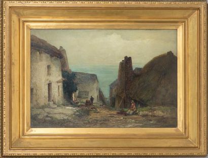 Vincent Philip YGLESIAS (1845-1911) Scène de ferme
Huile sur toile, signée en bas...