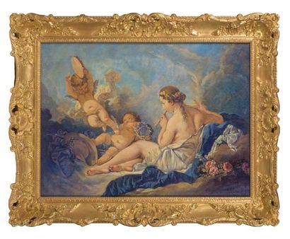Ecole FRANCAISE, XIXème siècle Allégorie de la musique
Huile sur toile
92 x 121 ...