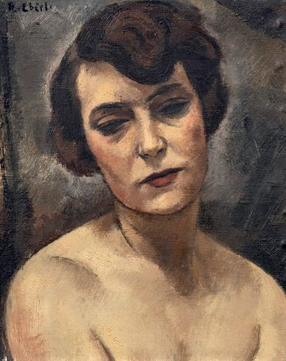 Frantisek-Zdenek EBERL (1887-1962) # Portrait de femme
Huile sur toile
Signée en...