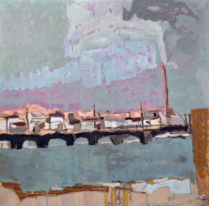 Henri-Julien SEIGLE (1911-1995) # Paysage au pont
Huile sur toile
Signée en bas à...