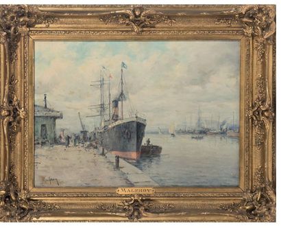 Henry MALFROY (1895-1944) Scènes de port
Paire d'huiles sur toile
33 x 46 cm
la ...