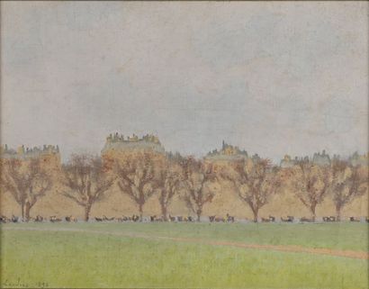Charles LACOSTE (1870-1959) Londres, Hyde Park
Huile sur toile, située à Londres...