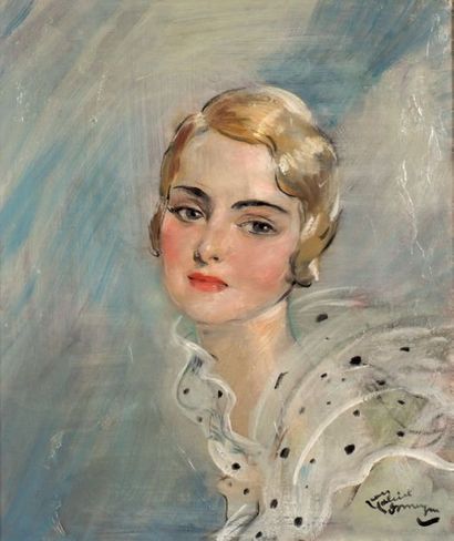 Jean-Gabriel DOMERGUE (1889-1962) Femme en buste
Huile sur toile
Signée en bas à...