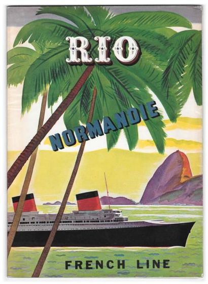 null CROISIERE A RIO de 1938
RARE brochure publicitaire dépliante de chez "WHITCOMB...