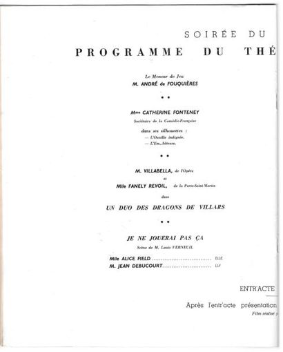 null Programme de variétés du théâtre Normandie soirée du 25 mai 1935.