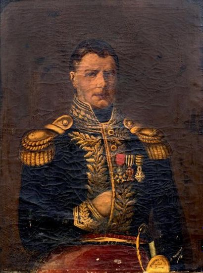 Bo CAMPANA (Actif en Italie au XIXème siècle) Portrait du vice-roi d'Italie
Sur sa...