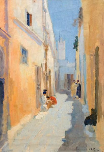 Élie Anatole PAVIL (1873-1948) Azemmour, rue arabe un après-midi, 1935
Huile sur...