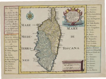 SCHREIBER (Johann Georg). Die Insul Corsi­ca. Leipzig, J.G. Schreiber, [1749]. 164...