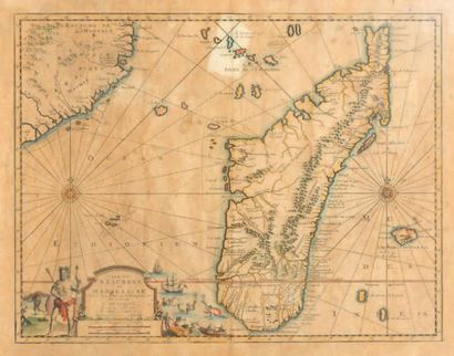 null Carte représentant l'île de S. Laurens on Madagascar en couleur
32 x 41 cm