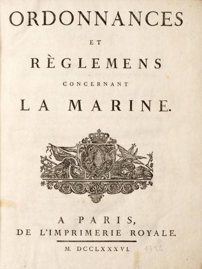 null Ordonnances et règlements concernant la marine
Paris, Imprimerie Royale, 1786....
