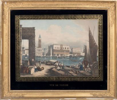 Sigismond HIMELY (1801-1872) Vue de Venise prise de la douane
Paris, Basset, [circa...