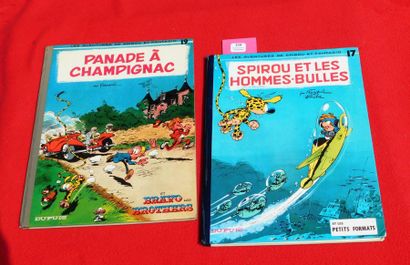 FRANQUIN «Spirou et les Hommes-bulles».
Spirou n°17. Dupuis 1964. Cartonné dos pelliculé...